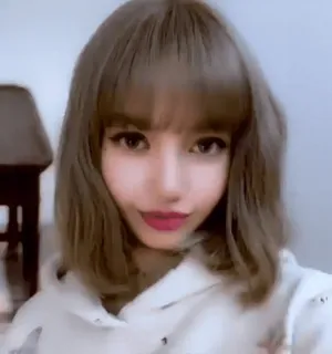 🏵 Lisa K-pop, cantante, ritratto, donna, idol, celebrità, Lisa telegram sticker