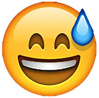 😅 Emoji, Gugup, Keringat, Senang telegram sticker