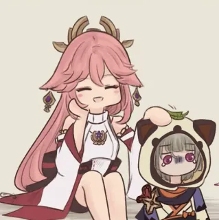 🍡 anime, kawaii, cute, cartoon, digital art, illustration telegram sticker