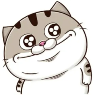 😕 Katze, süß, Sticker, Tier, Cartoon, Emoji telegram sticker