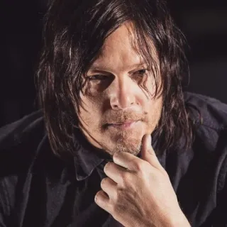 🤔 Norman Reedus celebridade, ator, retrato, homem telegram sticker