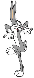 😱 Bugs Bunny Dibujos animados, Conejo, Asustado, Divertido, Personaje telegram sticker