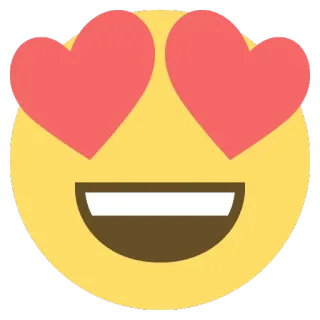 ❤ Emoji, Amour, Coeurs, Sourire, Joyeux, Mignon, Visage whatsapp sticker