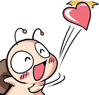 😄 Dibujo animado, Amor, Corazón, Lindo, Pegatina whatsapp sticker