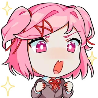 doki doki emotes by @knsos telegram stickers