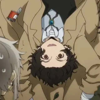 ☠️ Osamu Dazai Bungou Stray Dogs Anime, Charakter, Dazai, Osamu Dazai, Bungou Stray Dogs telegram sticker