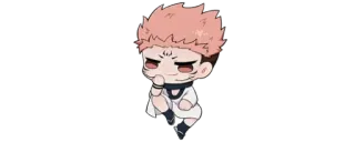 ✨ Yuji Itadori Jujutsu Kaisen Anime, Chibi, Charakter, Manga, Fanart telegram sticker