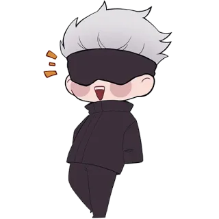 😄 Gojo Satoru Jujutsu Kaisen Anime, Manga, Gojo Satoru, Jujutsu Kaisen, Chibi, Sticker telegram sticker