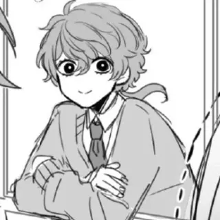 🌟 Anime, Manga, Kreskówka, Postać, Chłopak, Krawat, Ilustracja, Sztuka telegram sticker