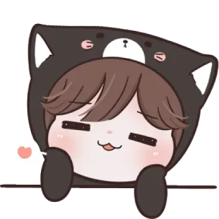😼 Cartoon, süß, Katze, Anime, Kawaii, Chibi, Figur telegram sticker