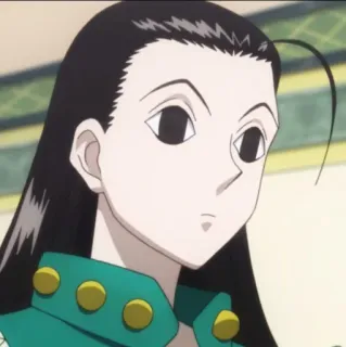 🗝 Illumi Zoldyck Hunter x Hunter Anime, Manga, Hunter x Hunter, Illumi Zoldyck, Charakter telegram sticker