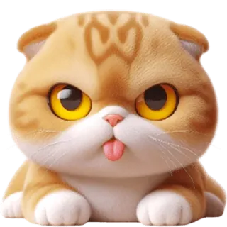 😝 mèo, động vật, dễ thương, nhãn dán, thú cưng, vật nuôi telegram sticker