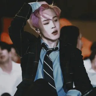 ❄️ Jimin K-pop, piosenkarz, męski, wykonawca, celebryta, BTS telegram sticker
