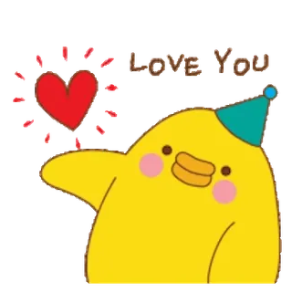 ❤️ LOVE YOU amour, mignon, salutation, coeur, célébration, adorable telegram sticker