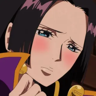 🥰 Boa Hancock One Piece Anime, Rainha, Pirata, Mulher, Hancock telegram sticker