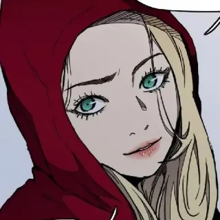 🚴‍♀ anime, girl, hood, portrait, wind breaker whatsapp sticker