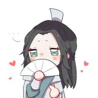 😍 Anime, Chibi, Dễ thương, Fan, Trái tim telegram sticker