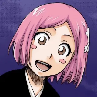 😃 Yachiru Kusajishi Bleach Anime, Manga, Bleach, Yachiru Kusajishi, Różowe włosy telegram sticker