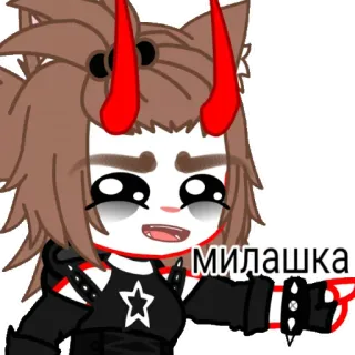 🚬 милашка gacha, character, cute telegram sticker