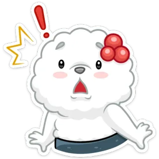😳 в шоке, удивление, милый, медведь, мультфильм telegram sticker
