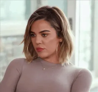 🍔 Khloe Kardashian celebrità, reality show, kardashian, social media, personaggio tv telegram sticker