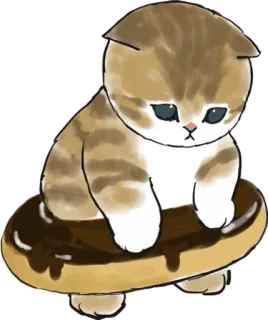 🍩 cat, donut, animal, cute, kawaii telegram sticker