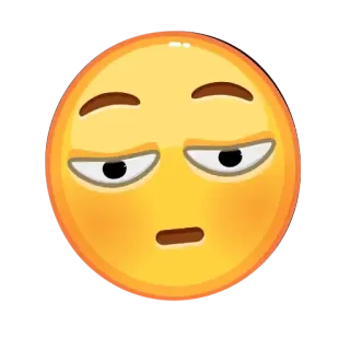 😳 Emoji, gelangweilt, ausdruckslos, unbeeindruckt, gelb telegram sticker