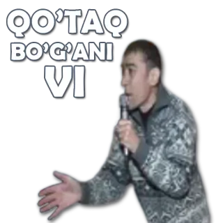 💩 QO'TAQ BO'G'ANI VI whatsapp sticker