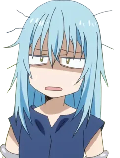 😶 Rimuru Tempest That Time I Got Reincarnated as a Slime Anime, Manga, Isekai, Rimuru, Slime, Drôle telegram sticker