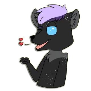 😘 Anthro, Charakter, Furry, Tier, Cartoon telegram sticker