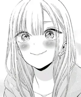 ❤️ Anime, Manga, Fille, Sourire, Mignon, Personnage whatsapp sticker