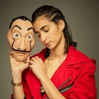 " Money Heist " --> @moneyheistem • whatsapp stickers