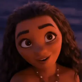 🐚 Moana dessin animé, film, disney, vaiana, animé, océan, princesse telegram sticker