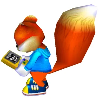🎮 Conker video game, squirrel, cartoon, character telegram sticker