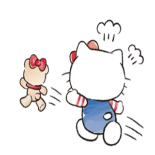 😡 Hello Kitty Hello Kitty, Dessin animé, Mignon, Personnage telegram sticker