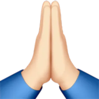 🙏 hands, praying, emoji, folded hands, gratitude, namaste telegram sticker