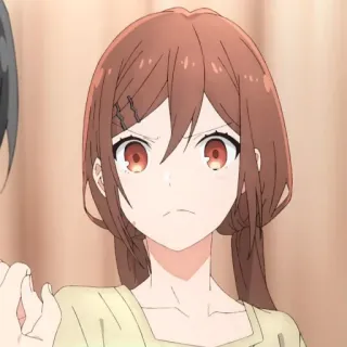 🍥 Hori Kyouko Horimiya Anime, Horimiya, Hori Kyouko, Fofa, Garota, Personagem telegram sticker