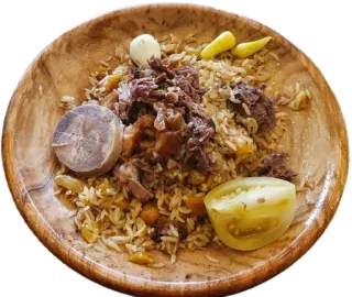 🍚 jedzenie, pilaw, ryż, mięso, kuchnia azjatycka telegram sticker