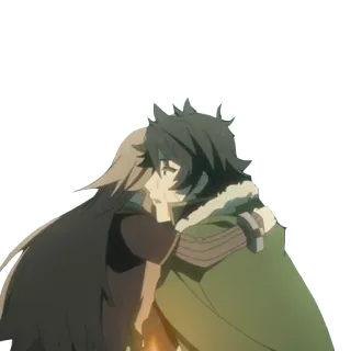 🤗 hug, anime, cartoon, friendship, affection, embrace telegram sticker
