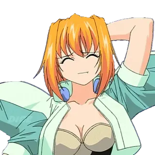 🙄 anime, cô gái, hoạt hình, nhân vật telegram sticker