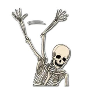 Skeleton Bob / By OsmerOmar whatsapp stickers