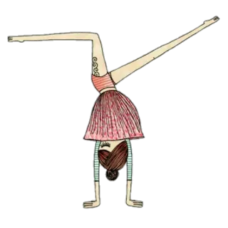 💃 ginnastica, ruota, ragazza, gonna, donna, verticale telegram sticker