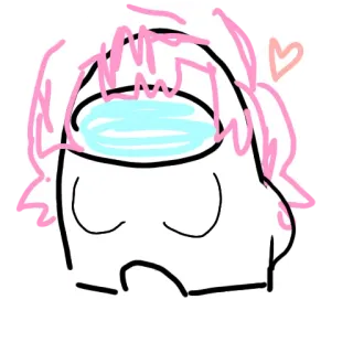 Химари Уехара от @kurkumushkka 👐 whatsapp stickers