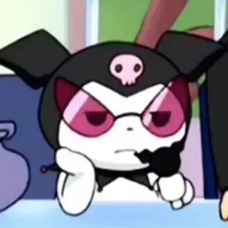 💕 Kuromi Kuromi, Sanrio, Anime, Dibujos animados, Personaje telegram sticker