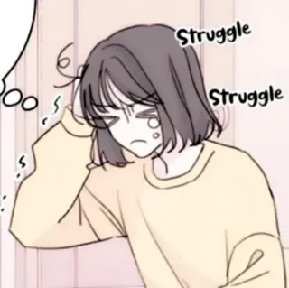 🍢 Struggle
STRUGGLE walka, smutny, kreskówka, emocjonalny, anime, manga, kobieta telegram sticker