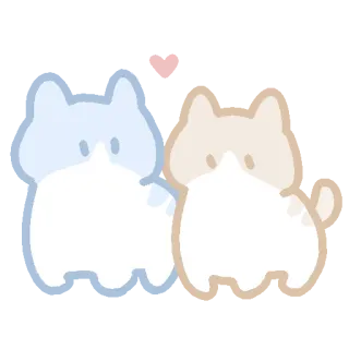 ☁️ chat, animal, mignon, autocollant, animal de compagnie, chaton whatsapp sticker