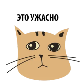 ☹️ gato, animal, animal de estimação, adesivo, desenho animado, fofo telegram sticker
