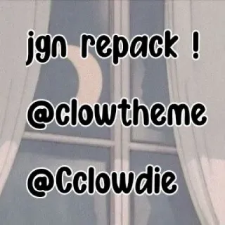 ‼️ jgn repack ! @clowtheme @Cclowdie telegram sticker