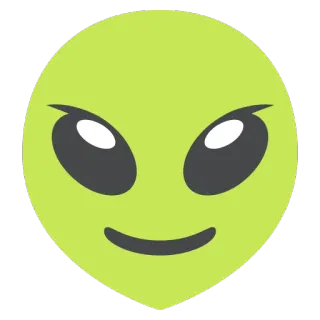 👽 Alienígena, Extraterrestre, Espaço, OVNI, Desenho animado, Adesivo telegram sticker