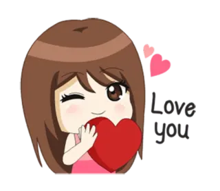 ❤ Happy Valentine's Day San Valentino, amore, cuore, carino, cartoni animati, saluto telegram sticker